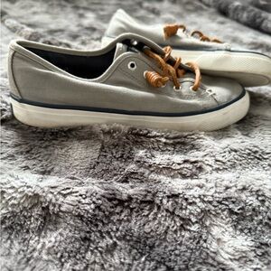 Sperry Gray Canvas Sneakers